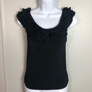 MNG by Mango Black Sleeveless Sweater Size Small